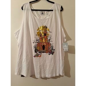 Disney Halloween Haunted Mansion Tank Top‎ Women 3X Mickey Minnie Spooky NEW